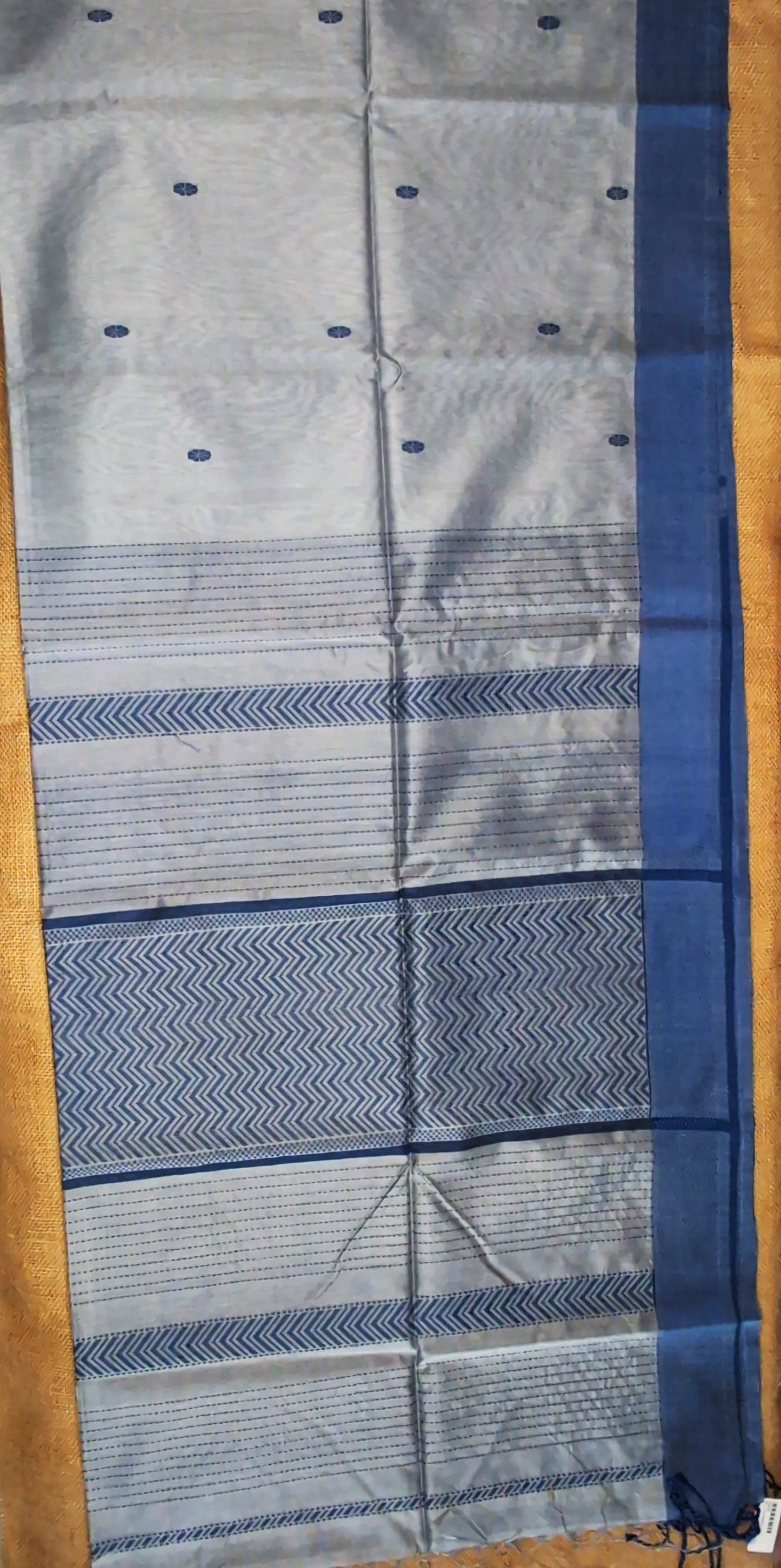 Maheshwari Handloom saree-MAH01-00042-02-BLU