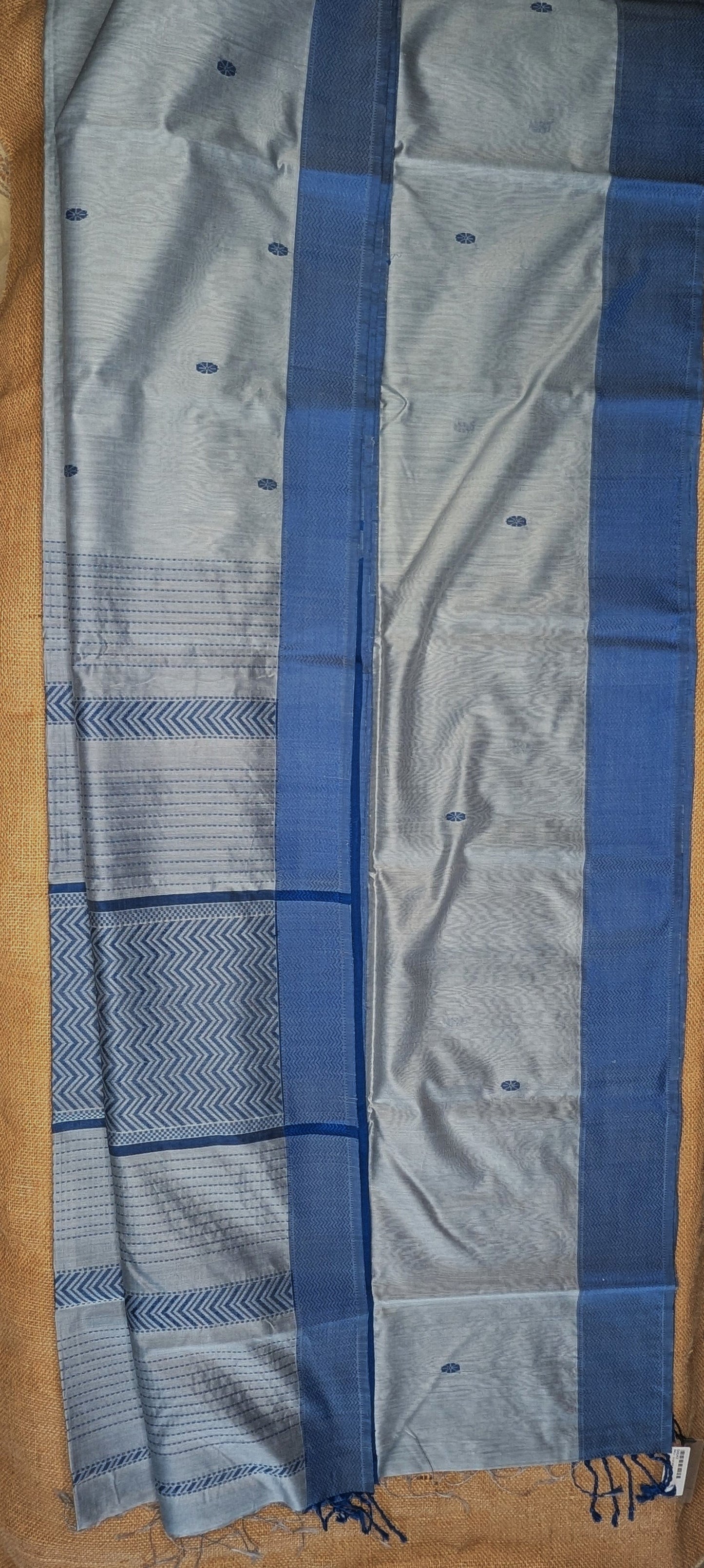 Maheshwari Handloom saree-MAH01-00042-02-BLU