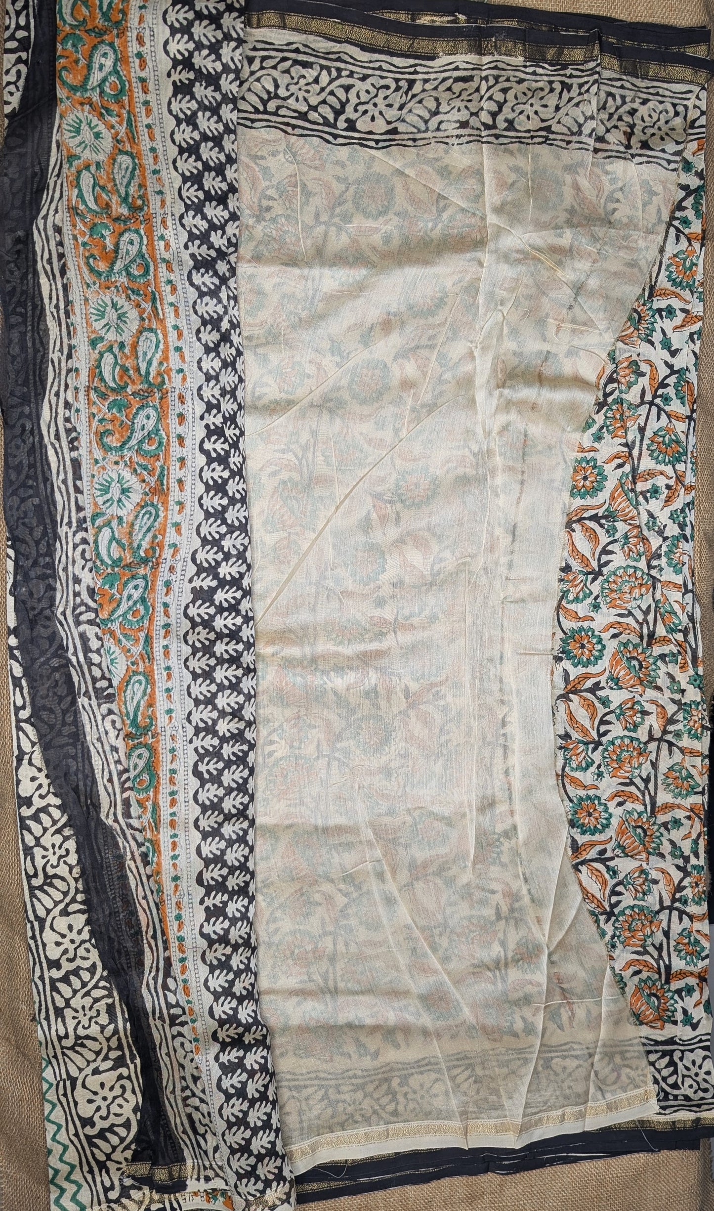 Maheshwari Handloom saree-MAH01-00122-01-GRN