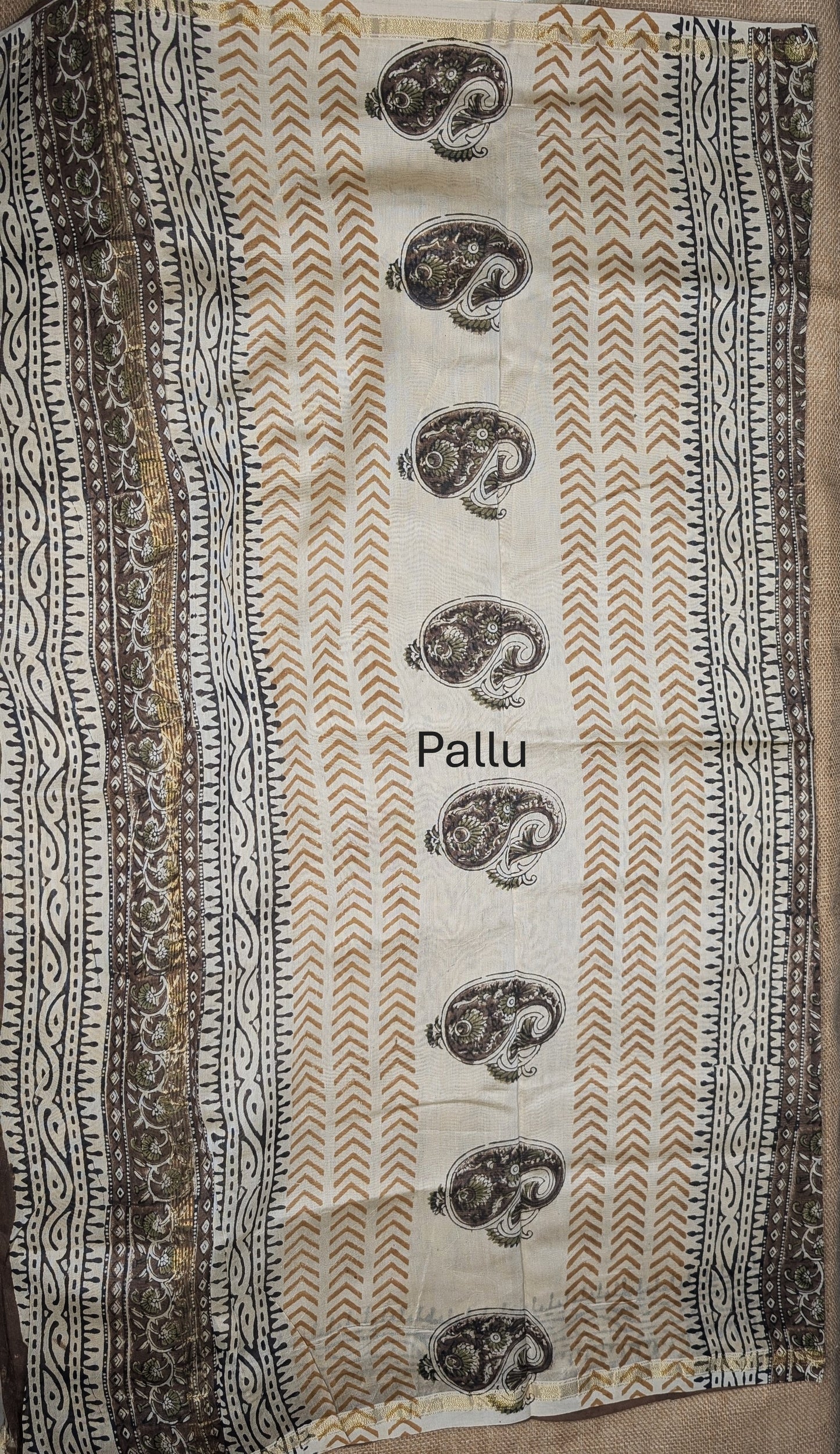 Maheshwari Handloom saree-MAH01-00122-02-BRN