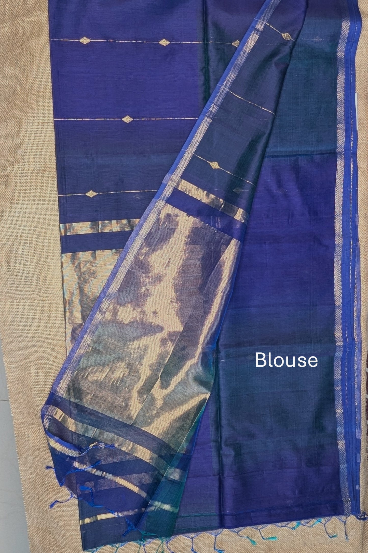 Maheshwari Handloom saree-MAH01-00290-01-BLU