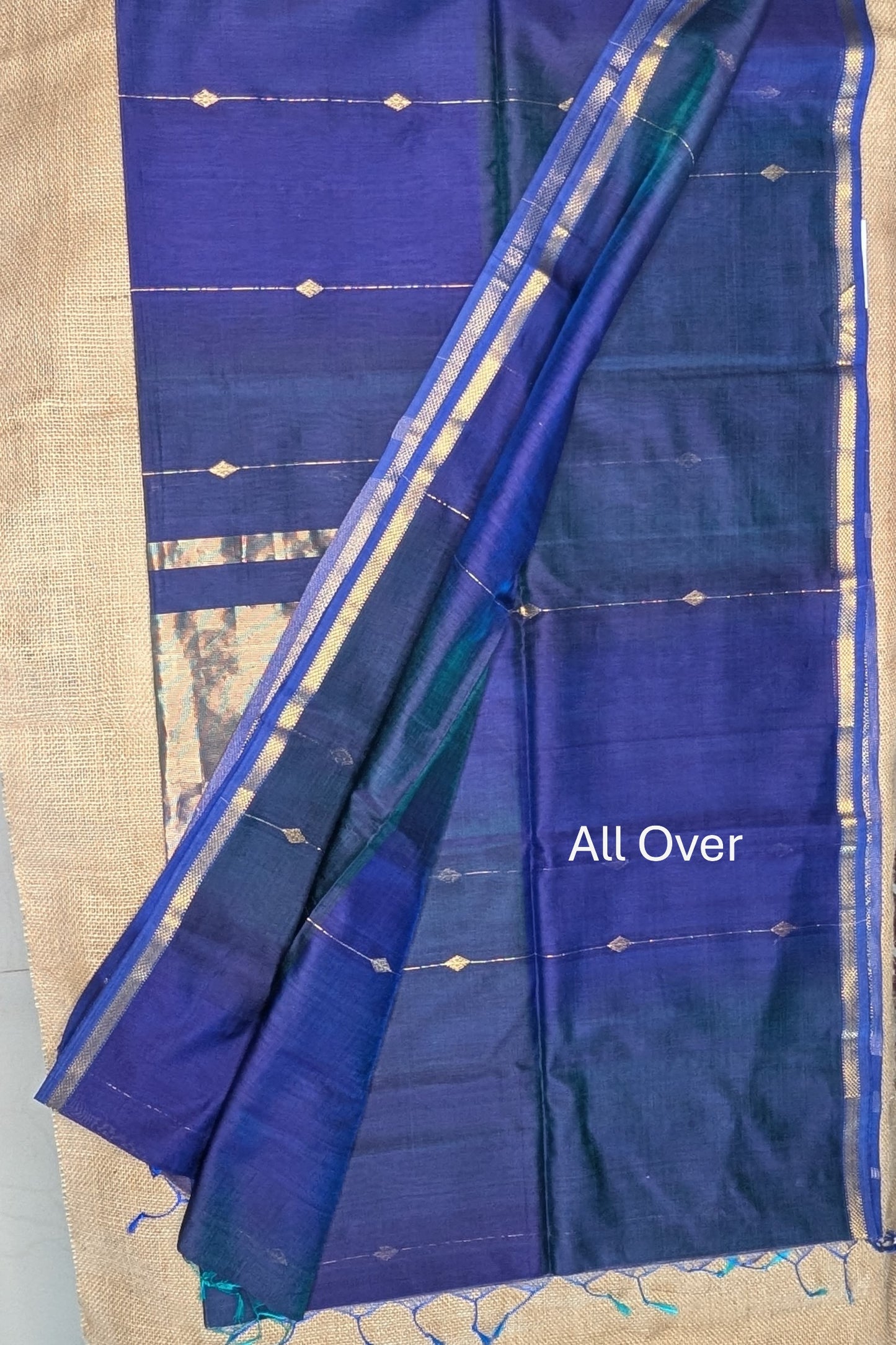 Maheshwari Handloom saree-MAH01-00290-01-BLU