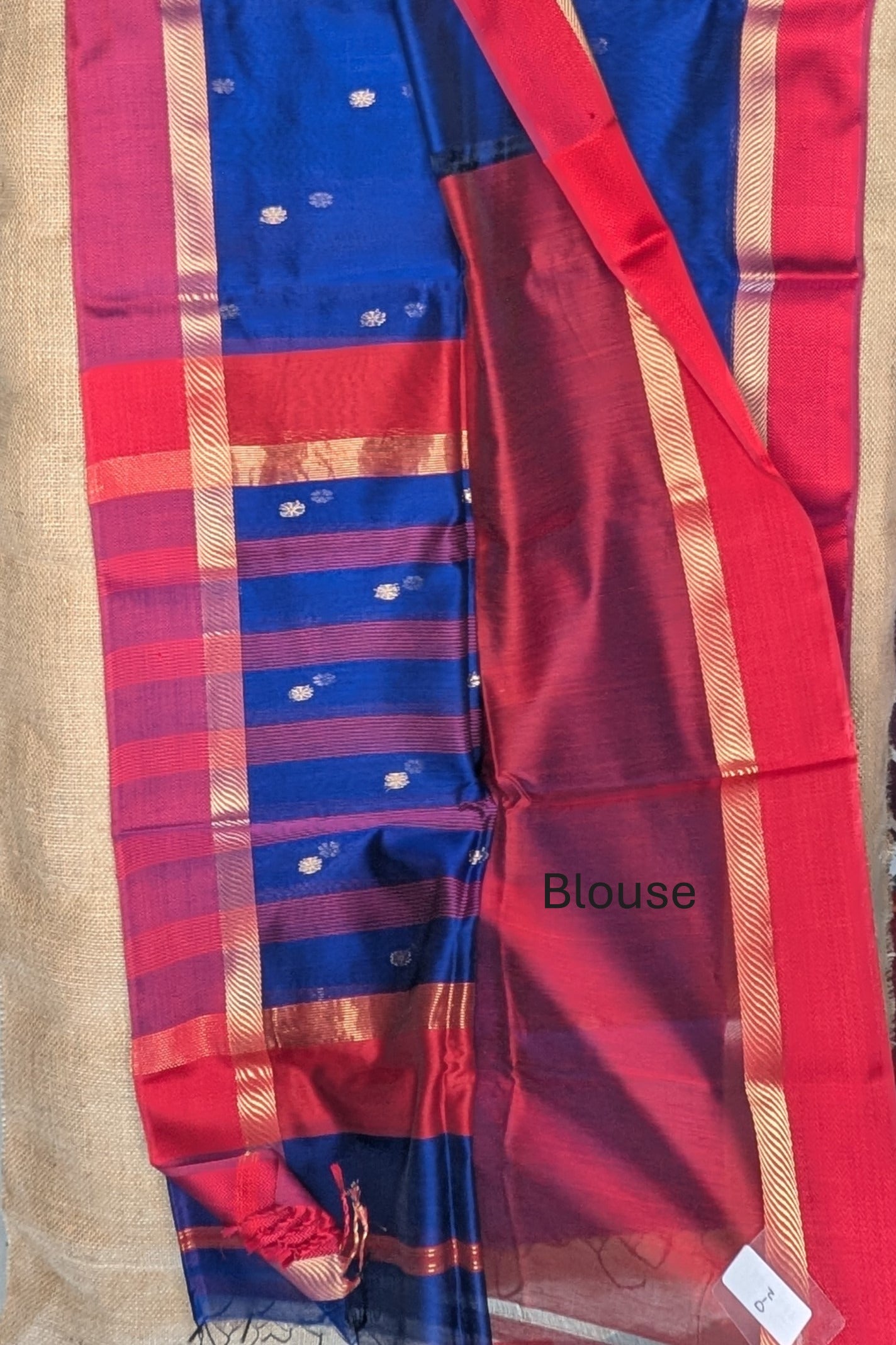 Maheshwari Handloom saree-MAH01-00164-02-BLU