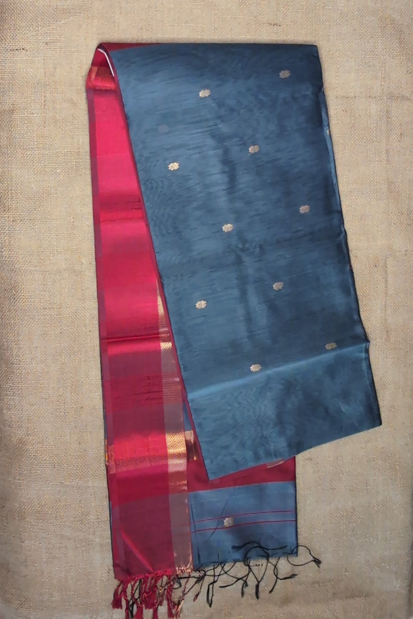 Maheshwari Handloom saree-MAH01-00164-03-GRY