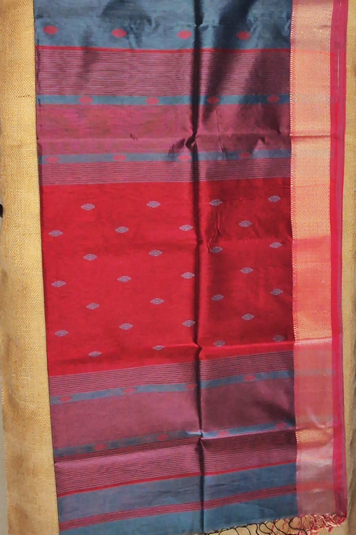 Maheshwari Handloom saree-MAH01-00266-02-GRY