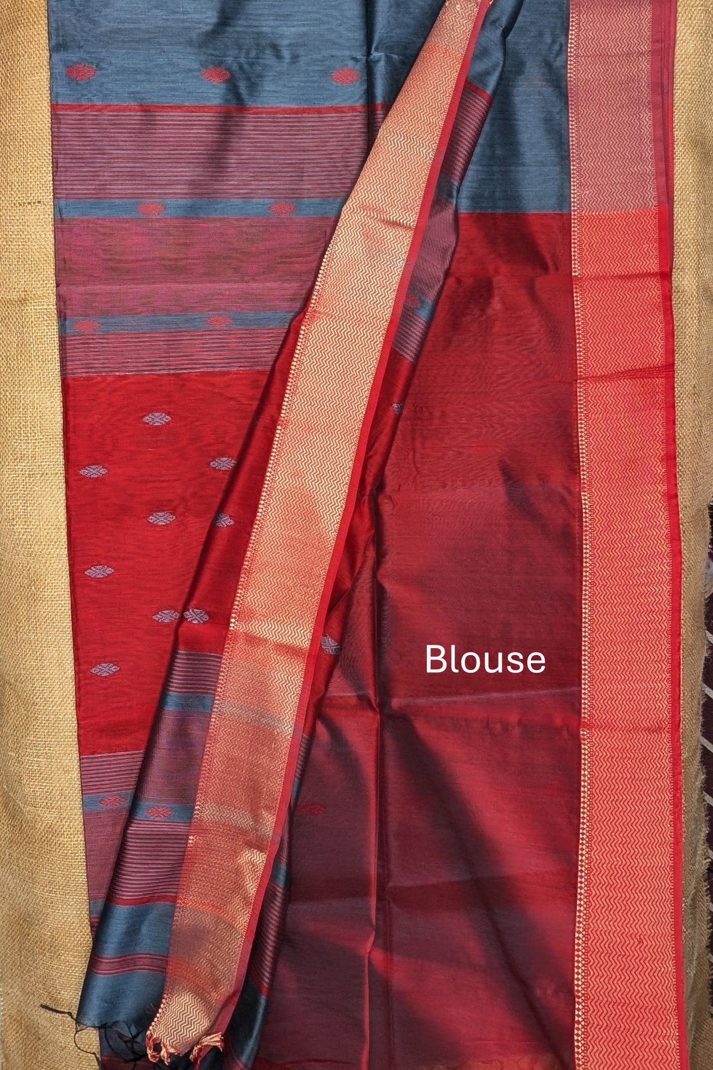 Maheshwari Handloom saree-MAH01-00266-02-GRY