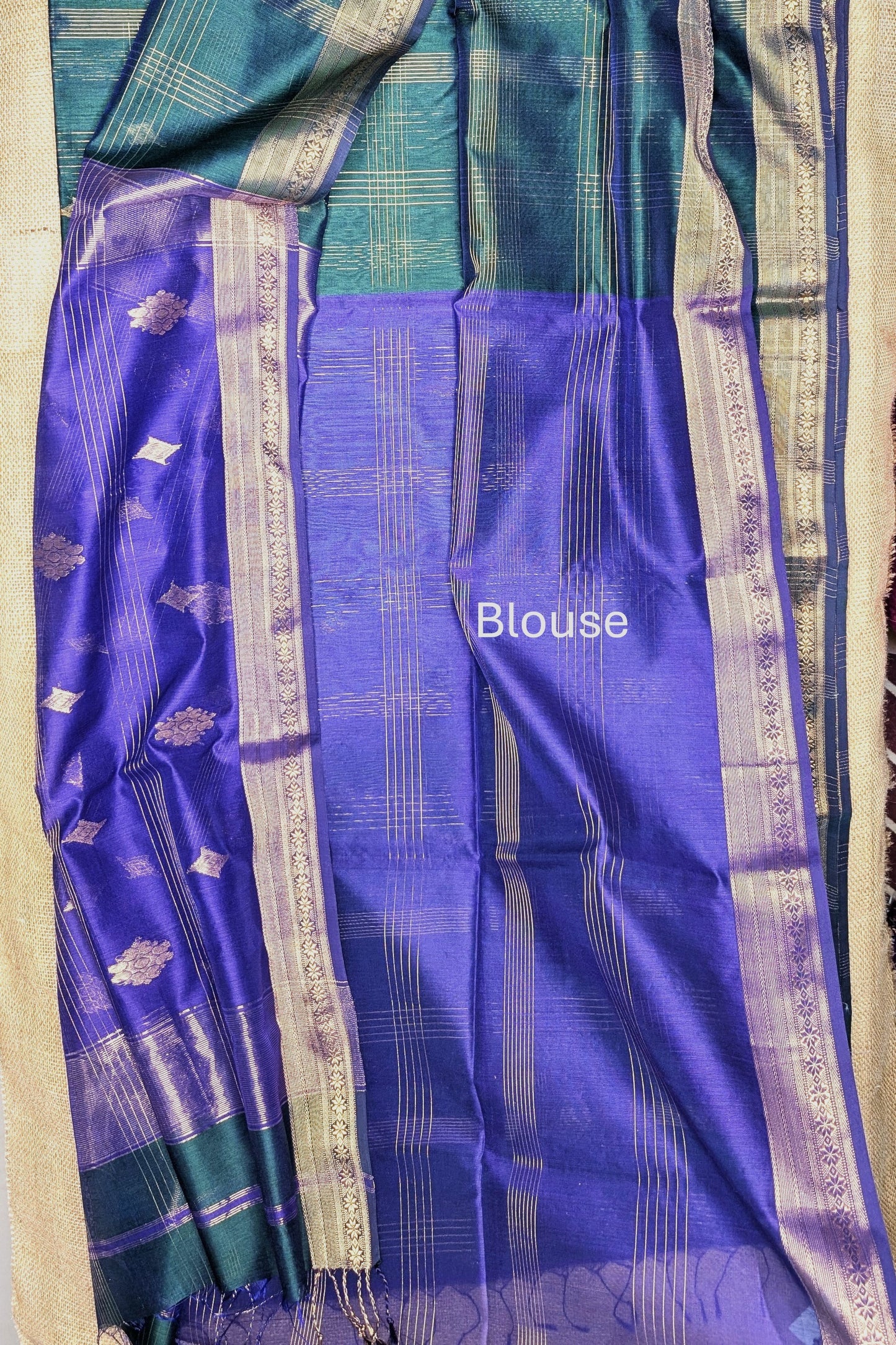 Maheshwari Handloom saree-MAH01-00220-03-GRN