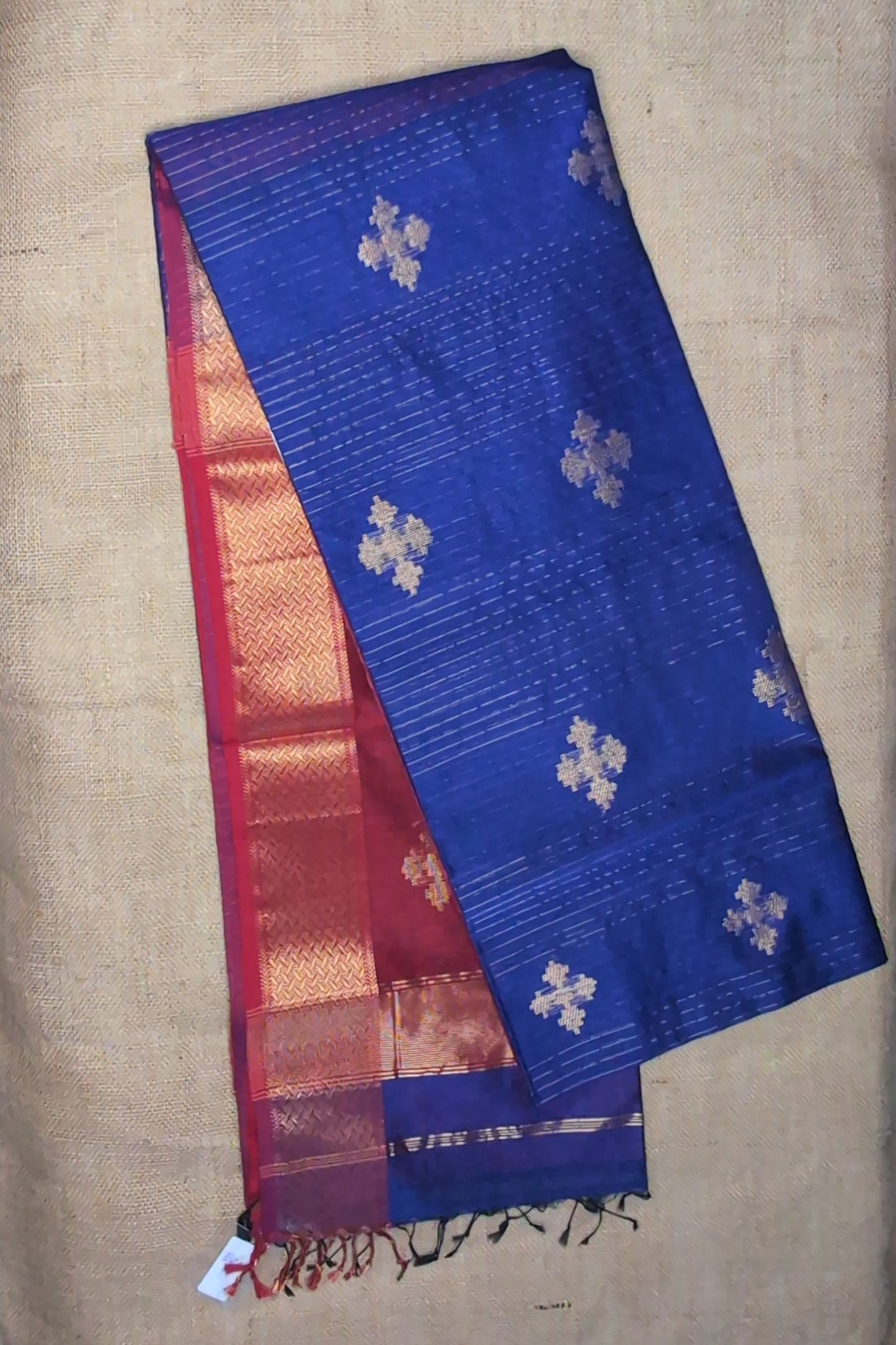Maheshwari Handloom saree-MAH01-00185-02-BLU