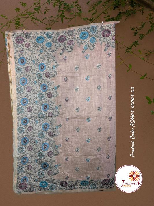 Muga Silk Saree ASM01-00001-02-PRL