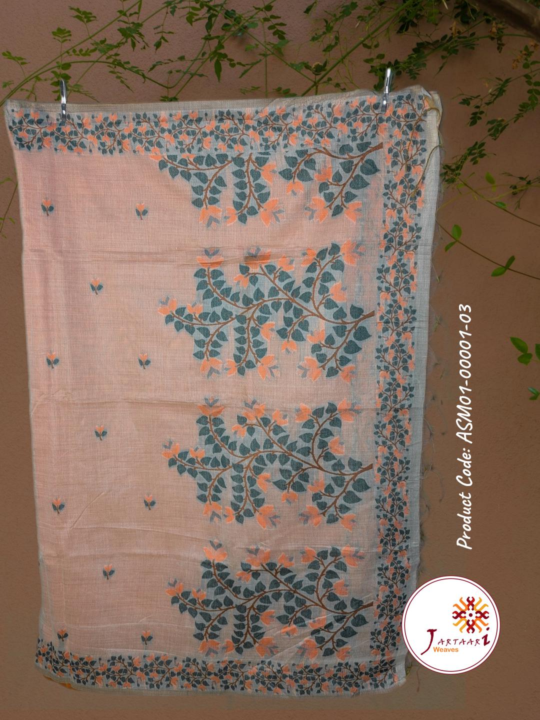 Muga Silk Saree ASM01-00001-03-ORG