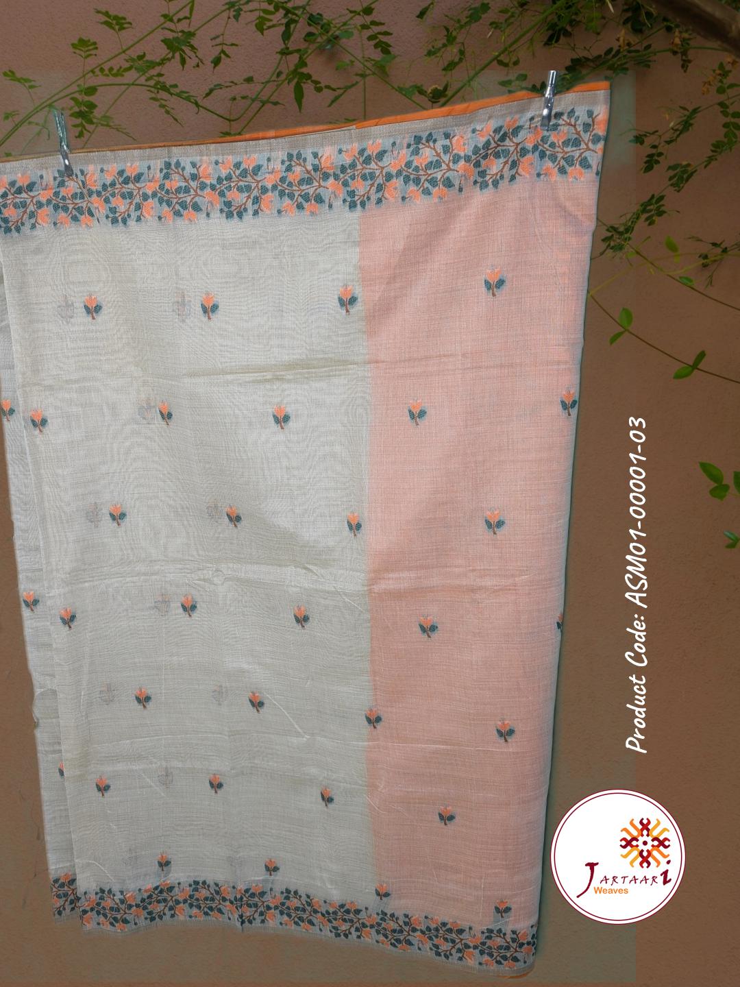 Muga Silk Saree ASM01-00001-03-ORG