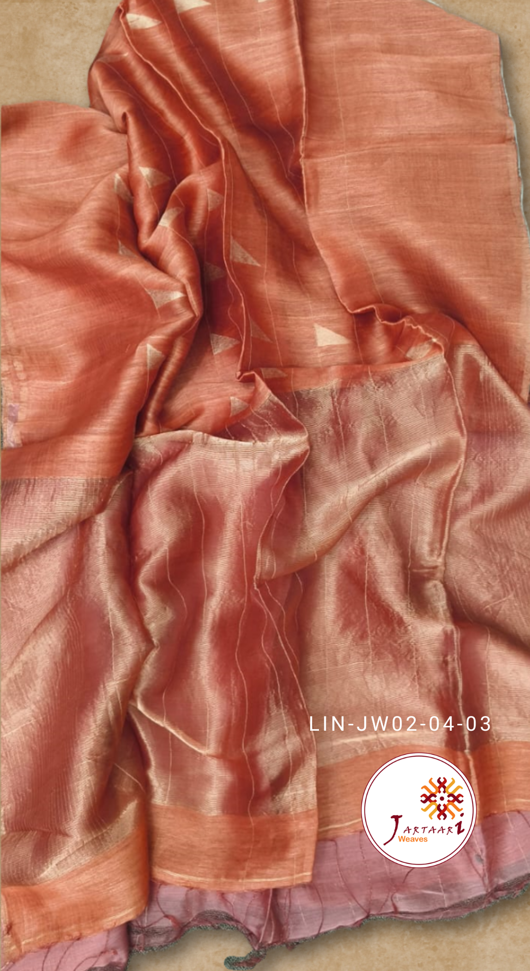 Silk Linen Jamdani Saree
