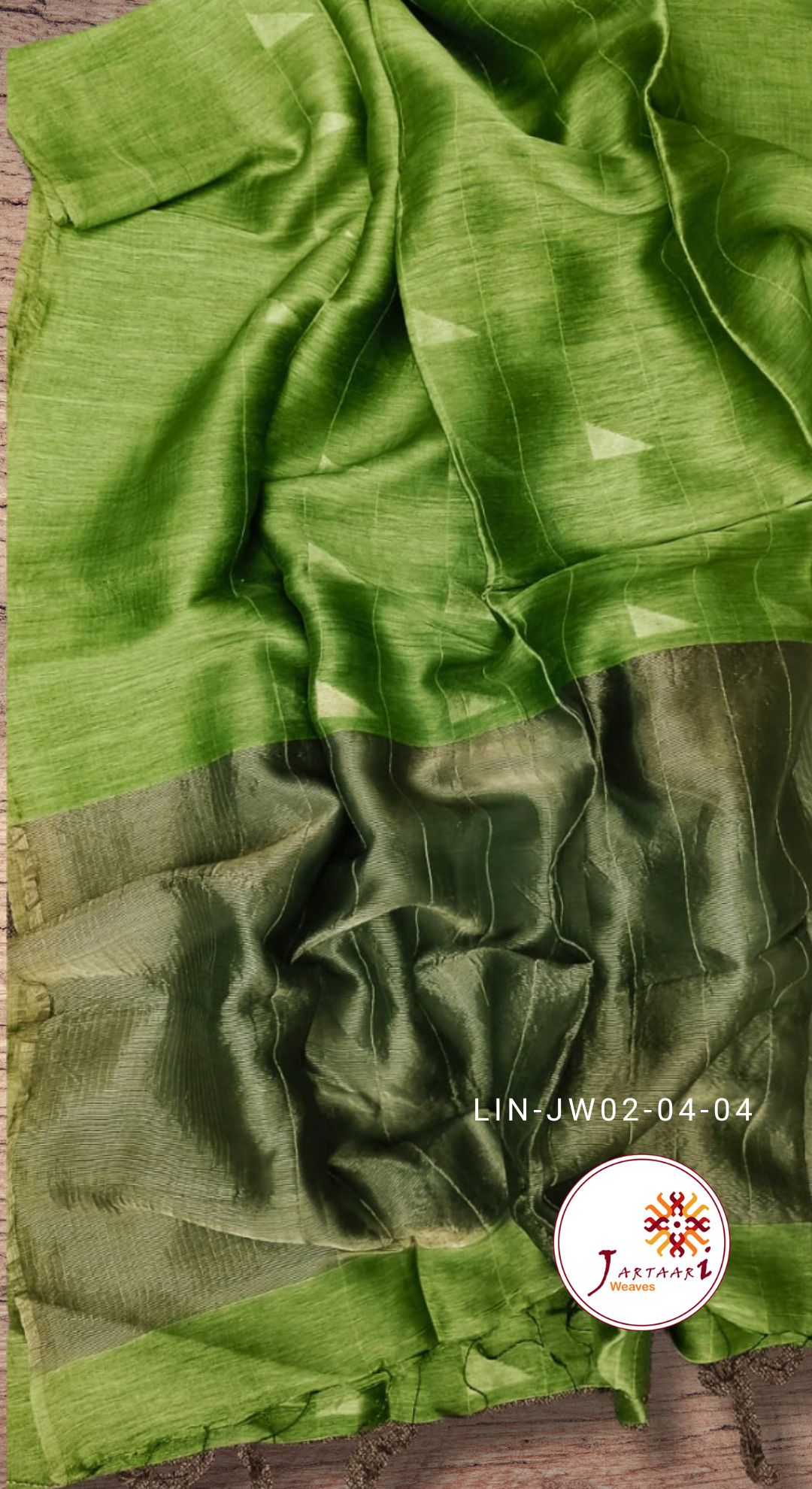 Silk Linen Jamdani Saree