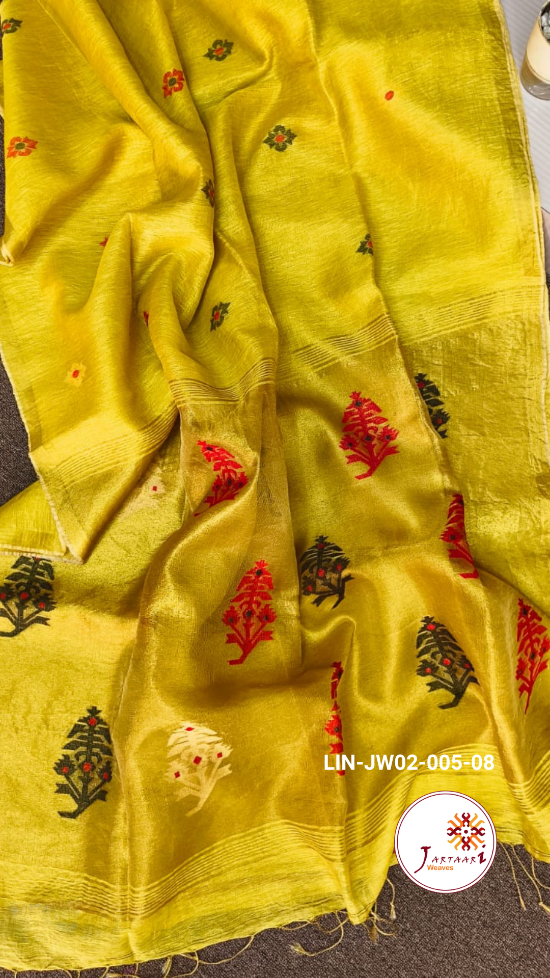 Silk Linen Tissue Saree
