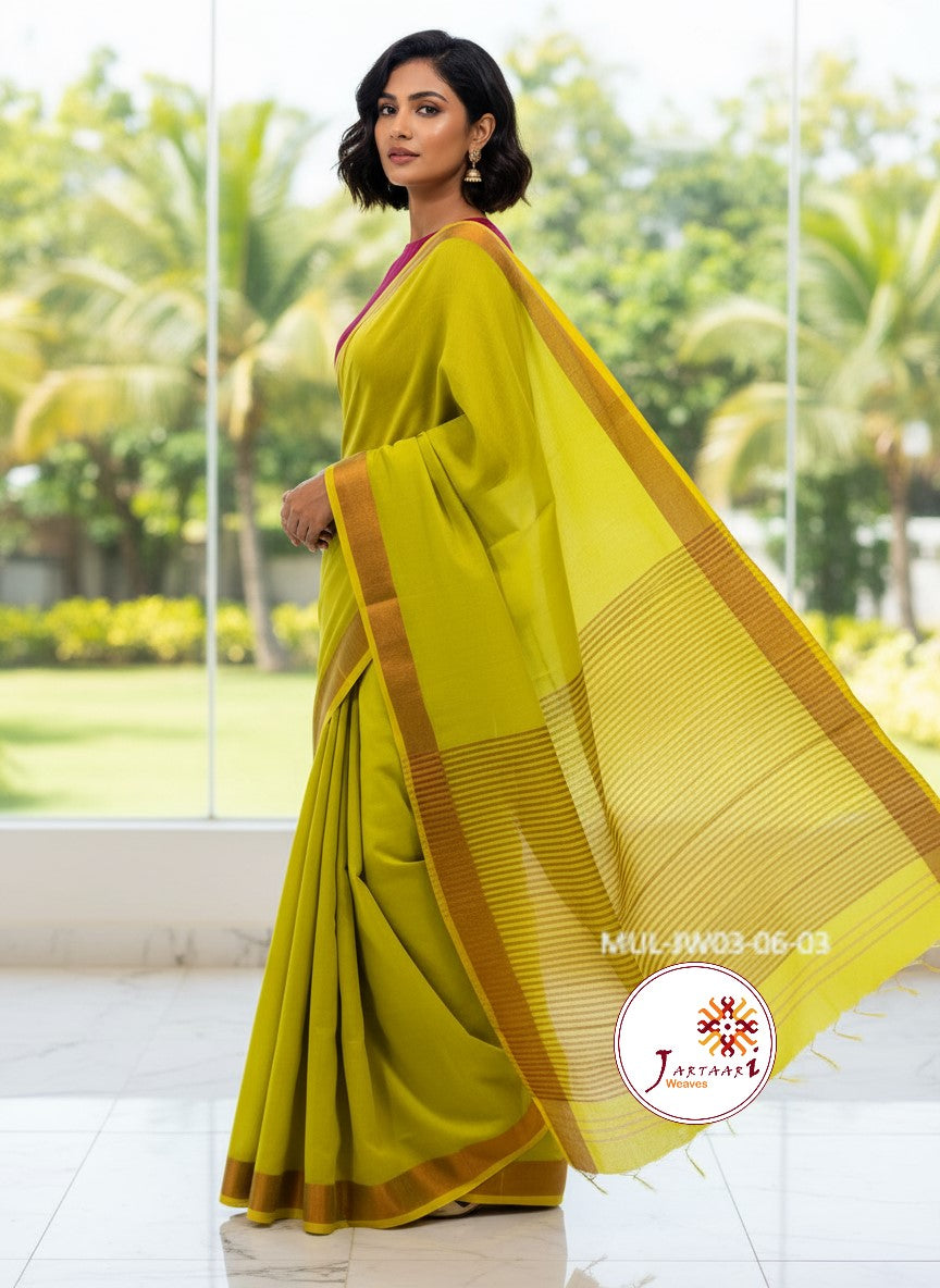 Mul Cotton Handloom Saree