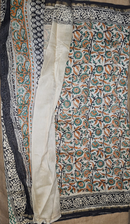 Maheshwari Handloom saree-MAH01-00122-01-GRN