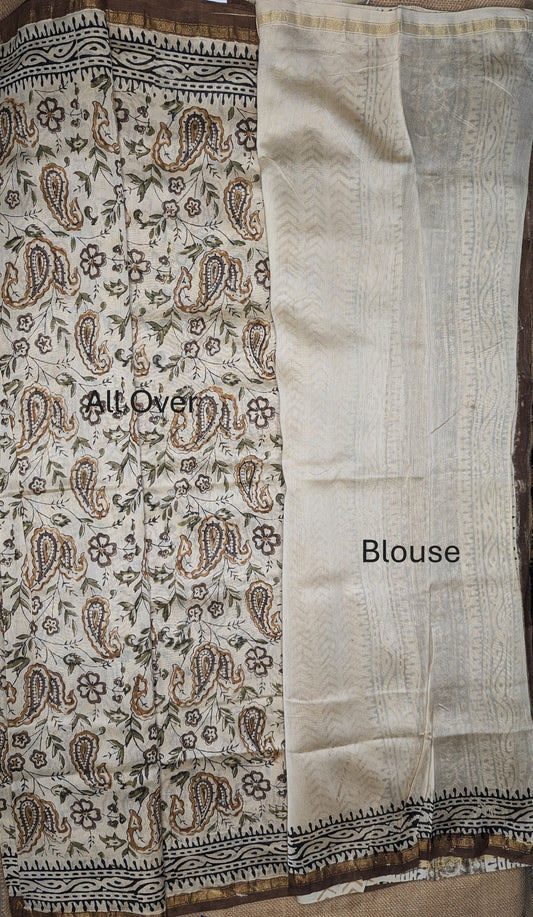 Maheshwari Handloom saree-MAH01-00122-02-BRN