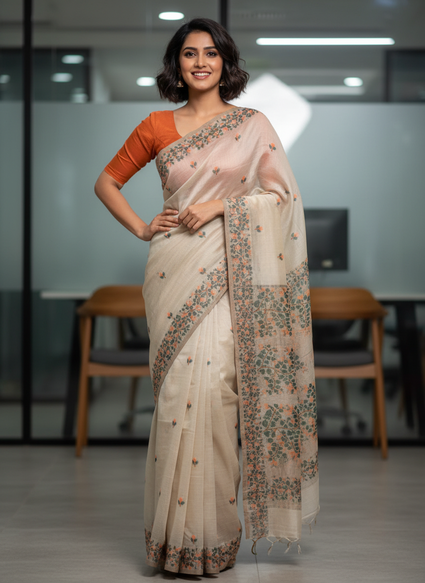 Muga Silk Saree ASM01-00001-03-ORG